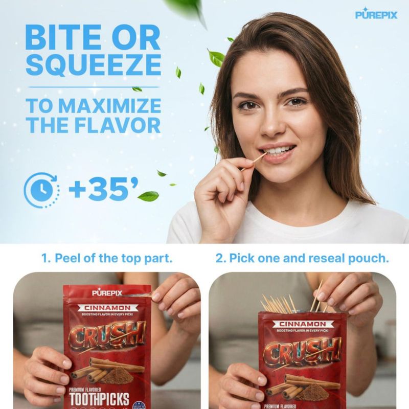Palillos PurePix 200 unidades - Pack de 5 sabores