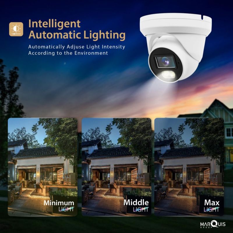 Cámara CCTV Marquis 5MP 28 mm con visión nocturna a color e impermeable