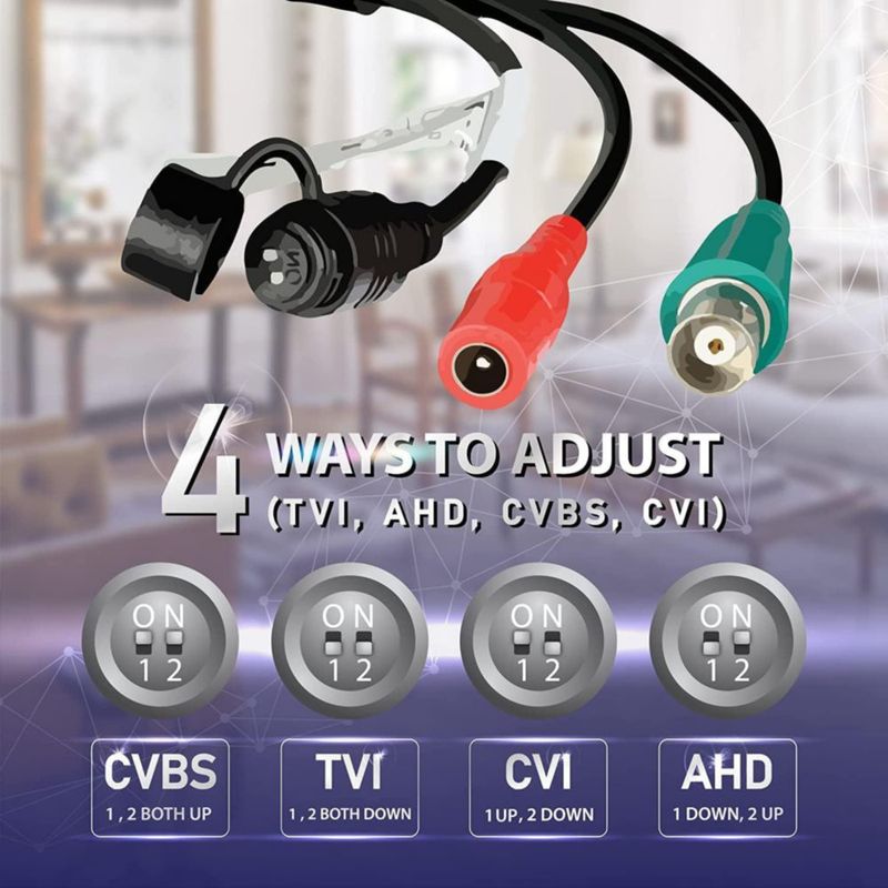Cámara CCTV Marquis 5MP 28 mm con visión nocturna a color e impermeable