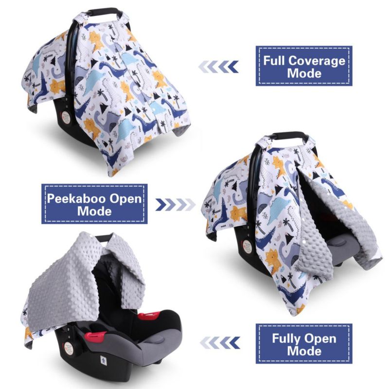 Cubierta para Asiento de Coche Rquite para Bebé Niño con Apertura Peekaboo