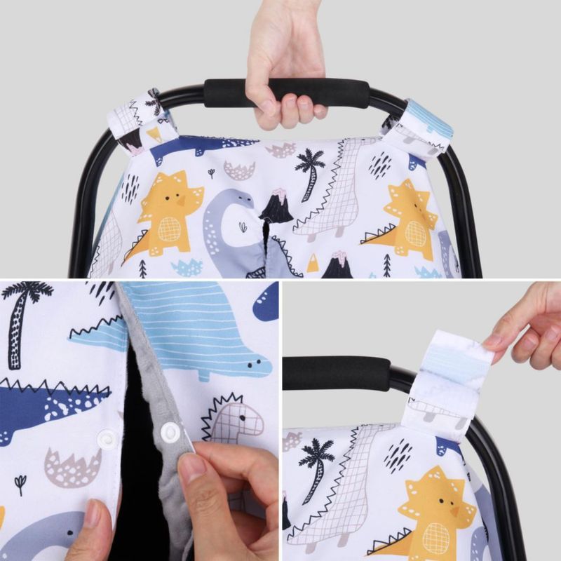 Cubierta para Asiento de Coche Rquite para Bebé Niño con Apertura Peekaboo