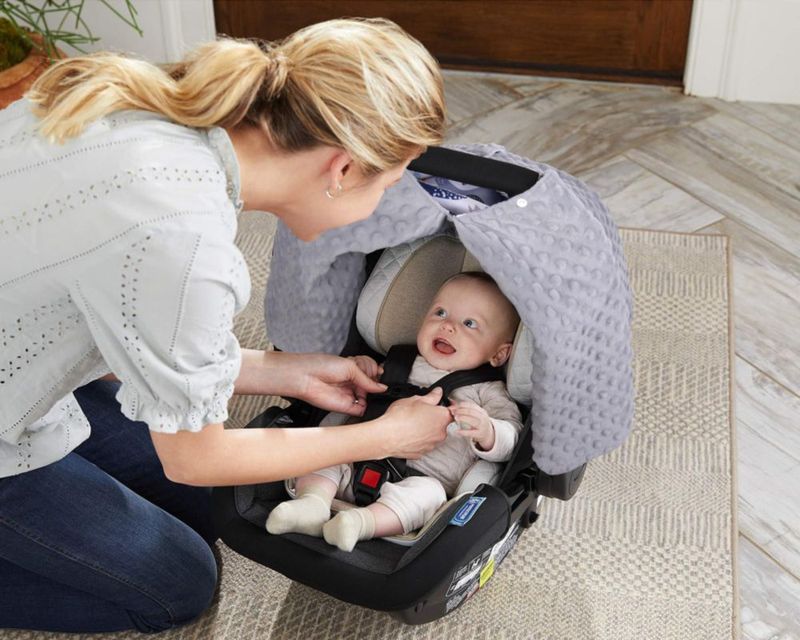 Cubierta para Asiento de Coche Rquite para Bebé Niño con Apertura Peekaboo