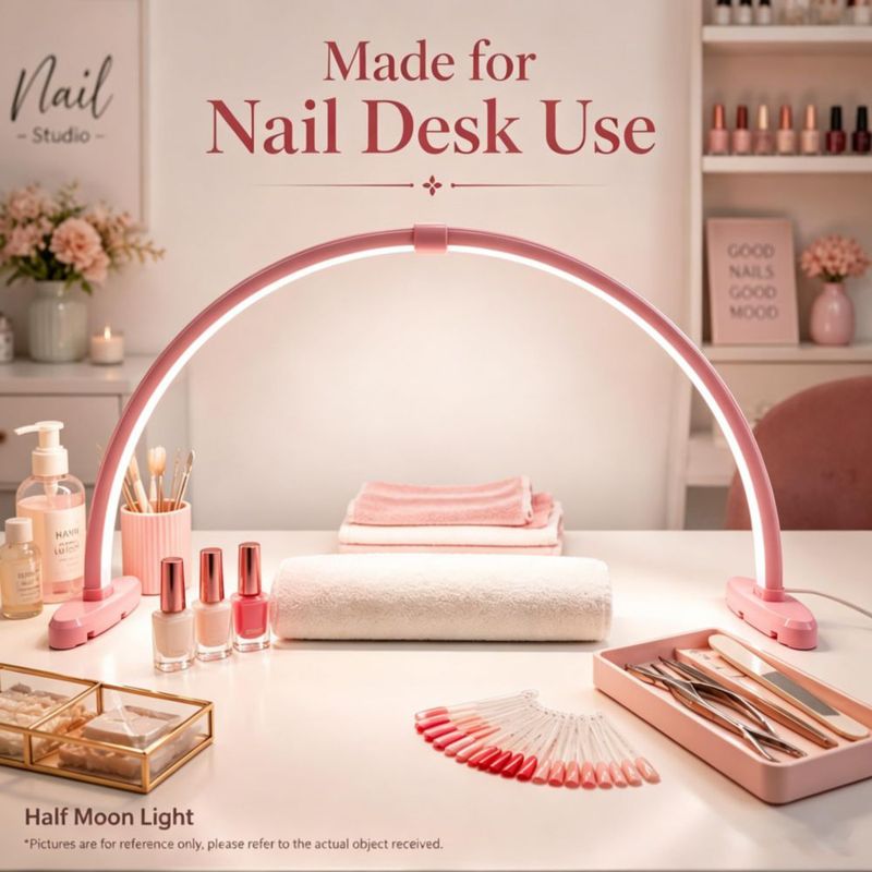 Lámpara de uñas Welltell 58 cm plegable 3 modos de color
