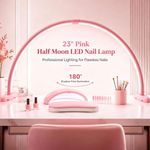 Lámpara de uñas Welltell 58 cm plegable 3 modos de color