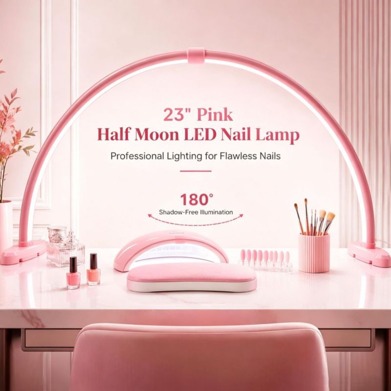 Lámpara de uñas Welltell 58 cm plegable 3 modos de color