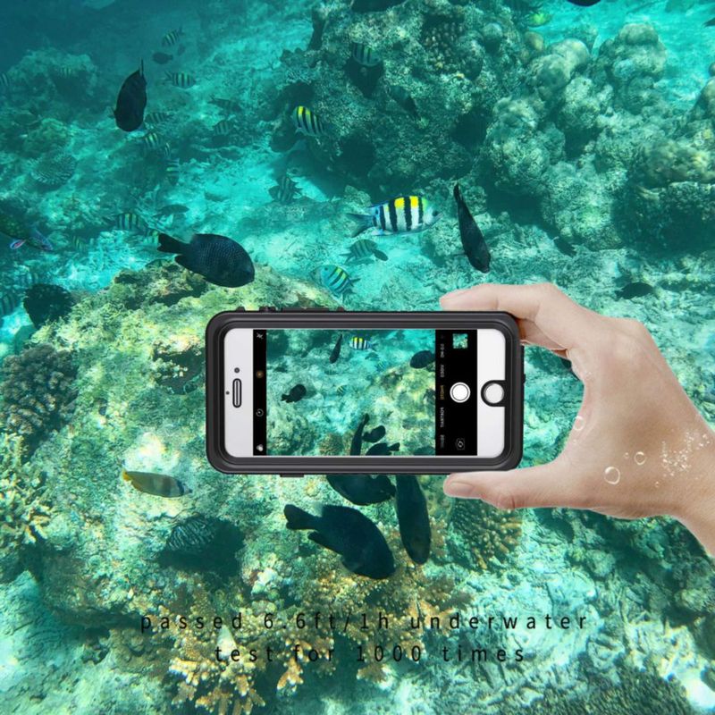 Funda Lanhiem para iPhone SE/7/8 impermeable IP68