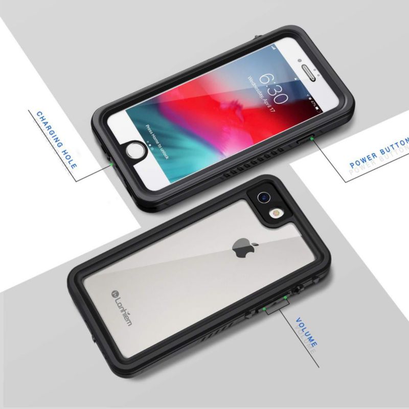 Funda Lanhiem para iPhone SE/7/8 impermeable IP68