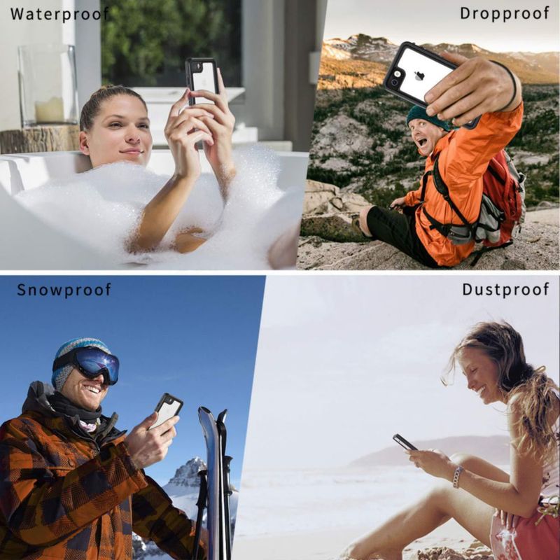 Funda Lanhiem para iPhone SE/7/8 impermeable IP68