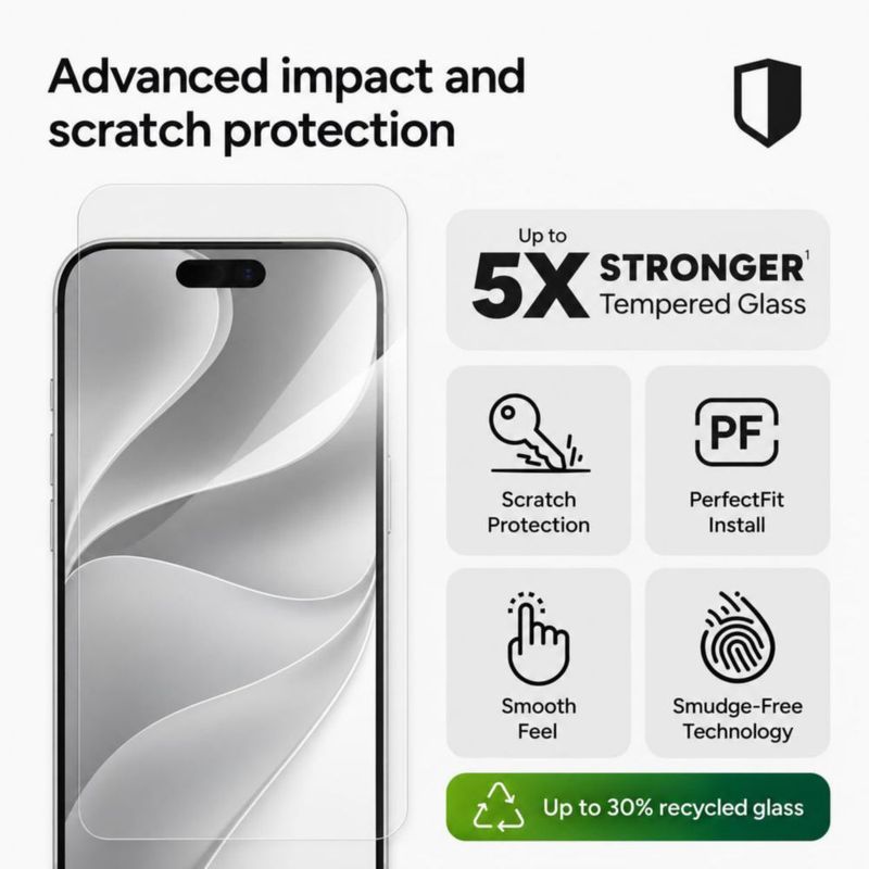 Protector de pantalla ZAGG Glass Elite para iPhone 18/17 Pro