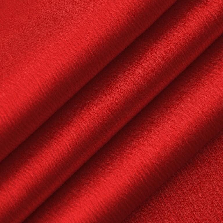 Panel de cortina GLORY RUGS 107 cm × 213 cm Rojo con Cortinilla Adjunta
