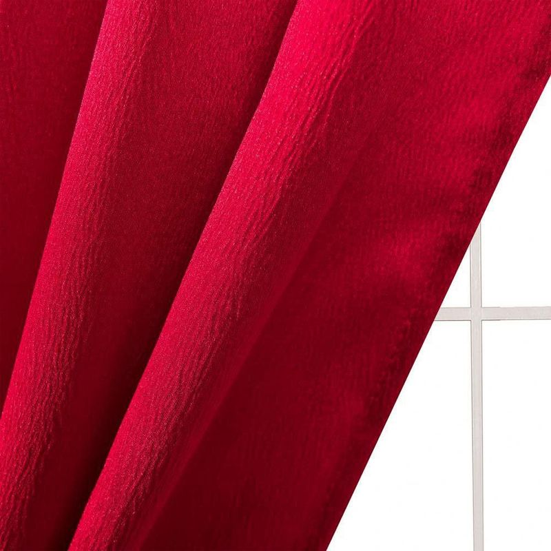 Panel de cortina GLORY RUGS 107 cm × 213 cm Rojo con Cortinilla Adjunta