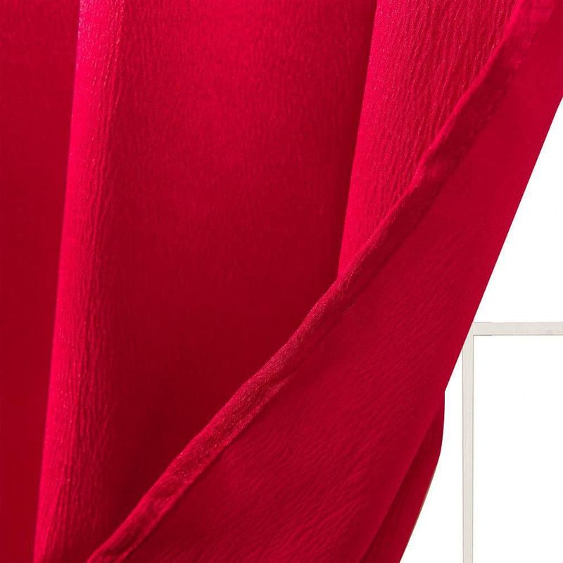 Panel de cortina GLORY RUGS 107 cm × 213 cm Rojo con Cortinilla Adjunta