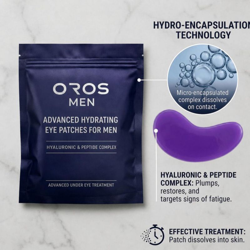 Parche Hidratante OROS MEN 12 Unidades para Ojos
