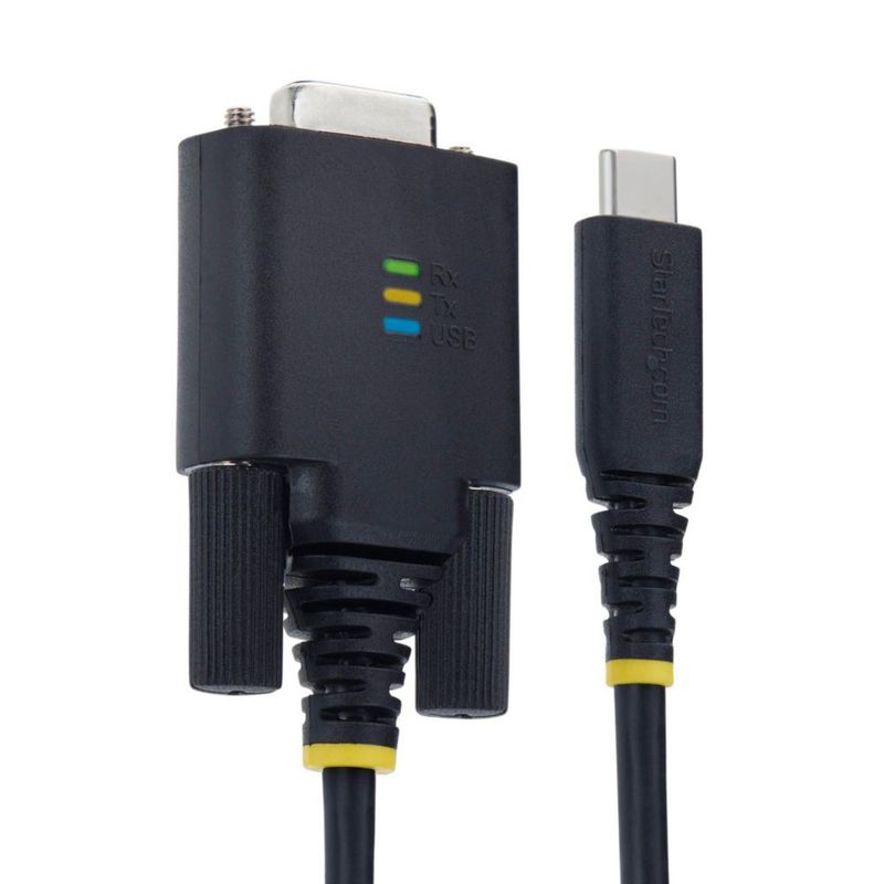 Cable adaptador USB-C a Serial StarTech.com de 2 m con chip FTDI y retención de COM