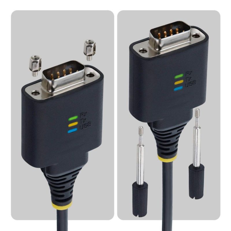 Cable adaptador USB-C a Serial StarTech.com de 2 m con chip FTDI y retención de COM