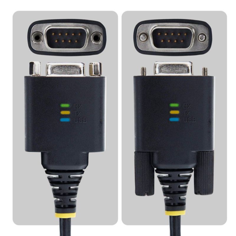 Cable adaptador USB-C a Serial StarTech.com de 2 m con chip FTDI y retención de COM