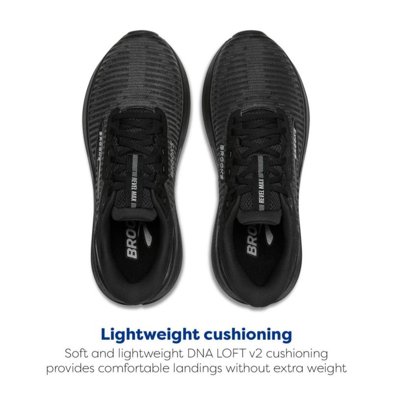 Zapatilla de running Brooks Revel Max negra talla 11 (mediana)