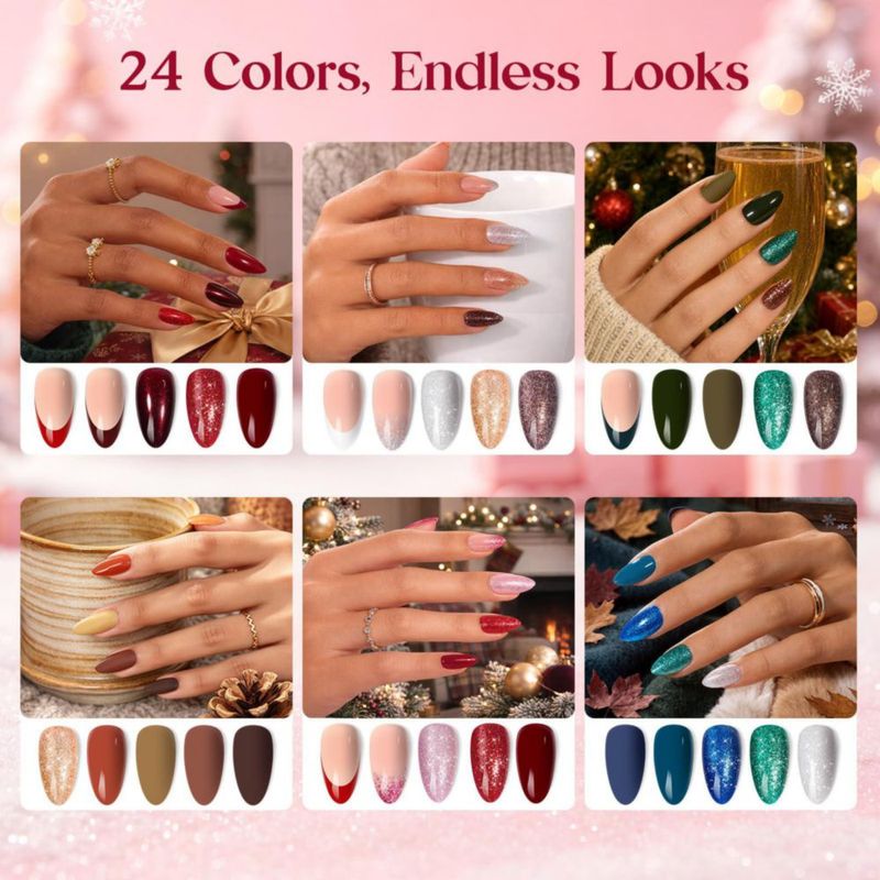 Uñas postizas Beetles Gel Polish 24 colores 15 tamaños
