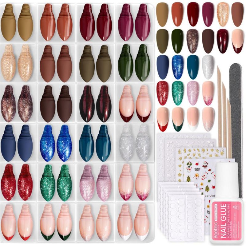 Uñas postizas Beetles Gel Polish 24 colores 15 tamaños