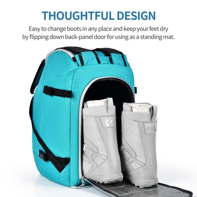 Mochila para Botas de Esquí FeedMoo 50L Impermeable Azul Lago