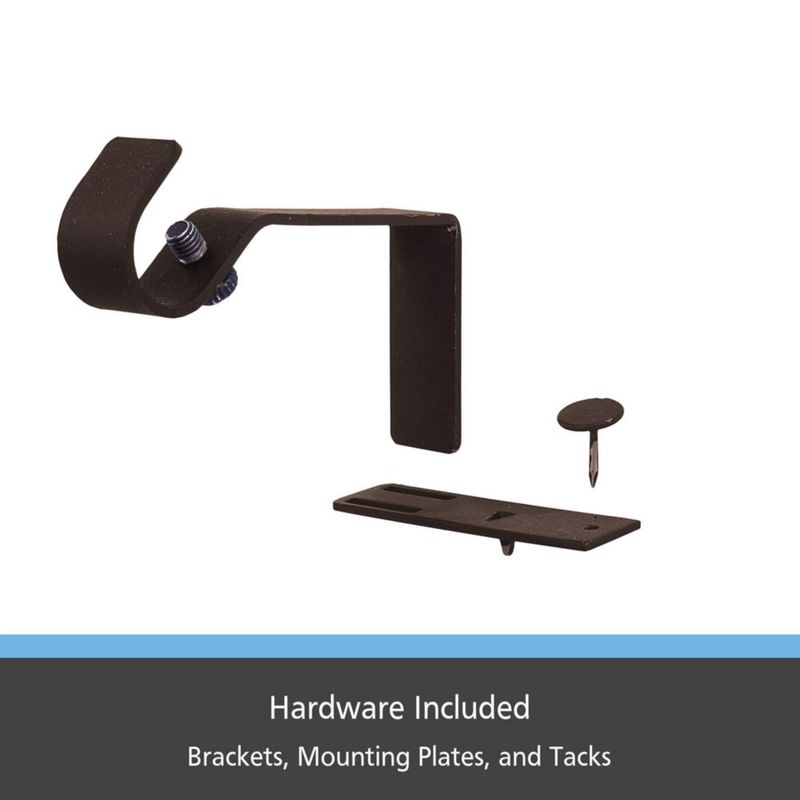 Soportes para barra de cortina Kenney 2 unidades – Bronce envejecido