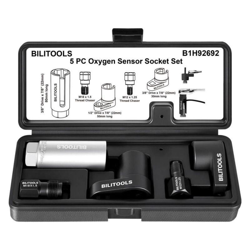 Juego de 5 piezas BILITOOLS para sensor O2 (conjunto de vasos)