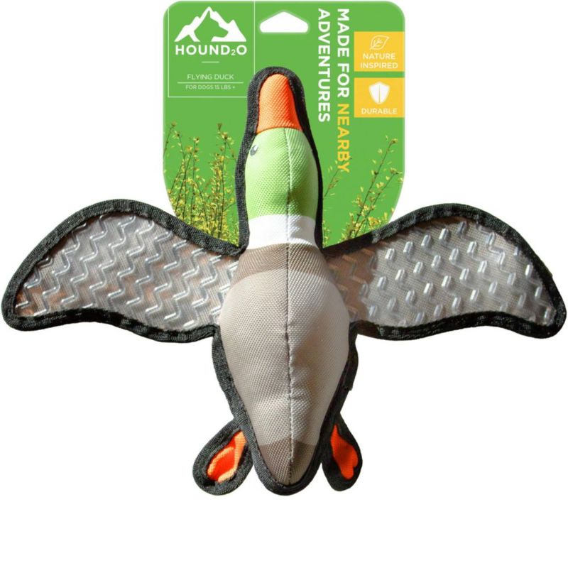 Juguete de Peluche HOUND2O Pato Jumbo para Perros al Aire Libre
