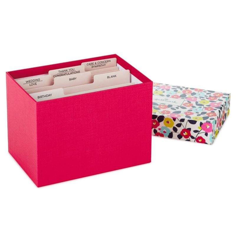 Paquete de 20 tarjetas de felicitación Hallmark – Surtido floral rosa