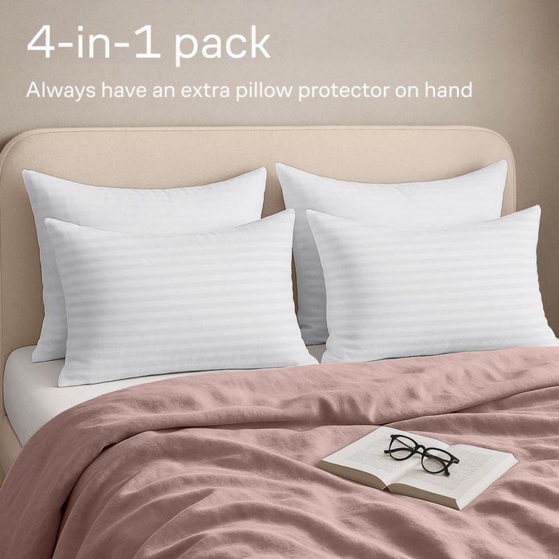 Funda protectora para almohada Niagara Sleep Solution 51 x 66 cm – Paquete de 12
