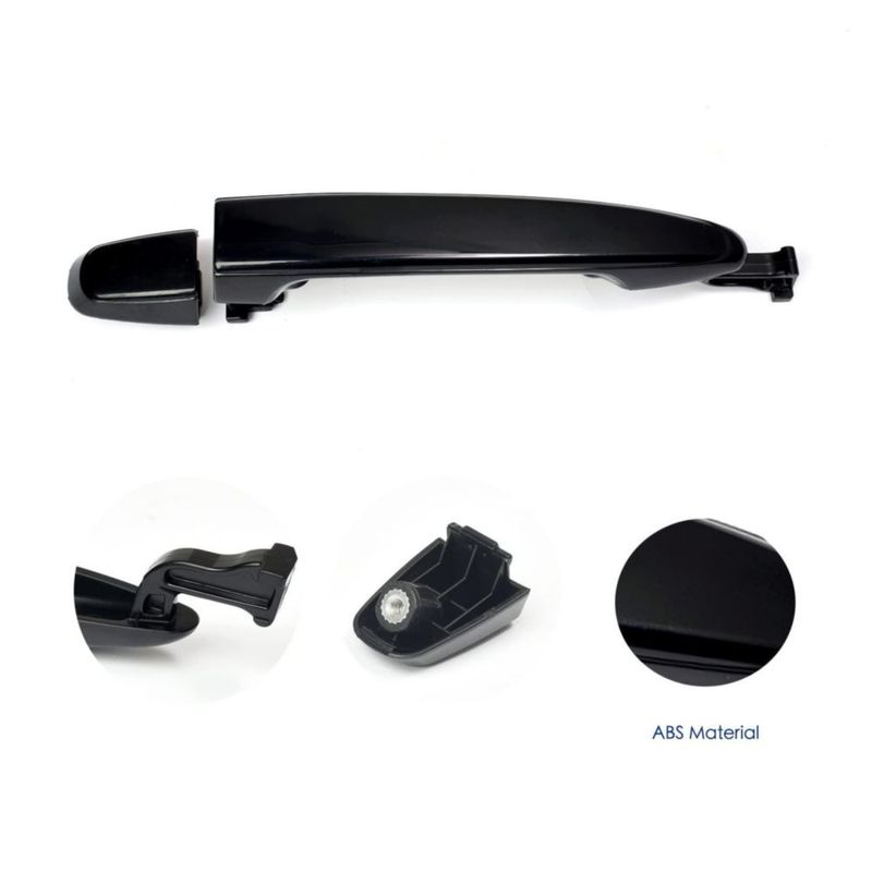 Manijas deslizantes Lcyolada para Toyota Sienna 2004‑2010 negro juego de 2