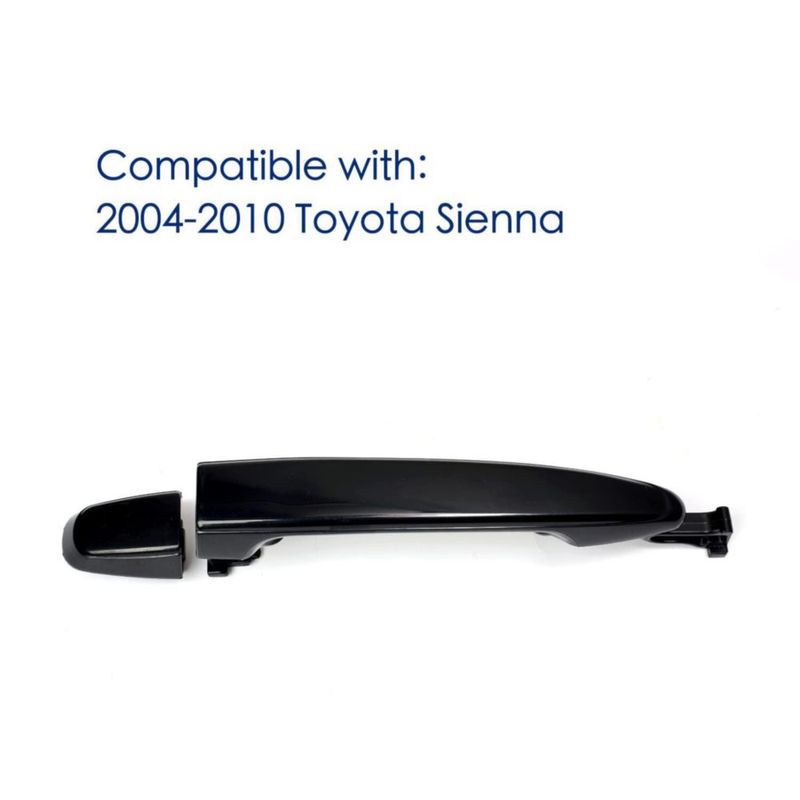 Manijas deslizantes Lcyolada para Toyota Sienna 2004‑2010 negro juego de 2