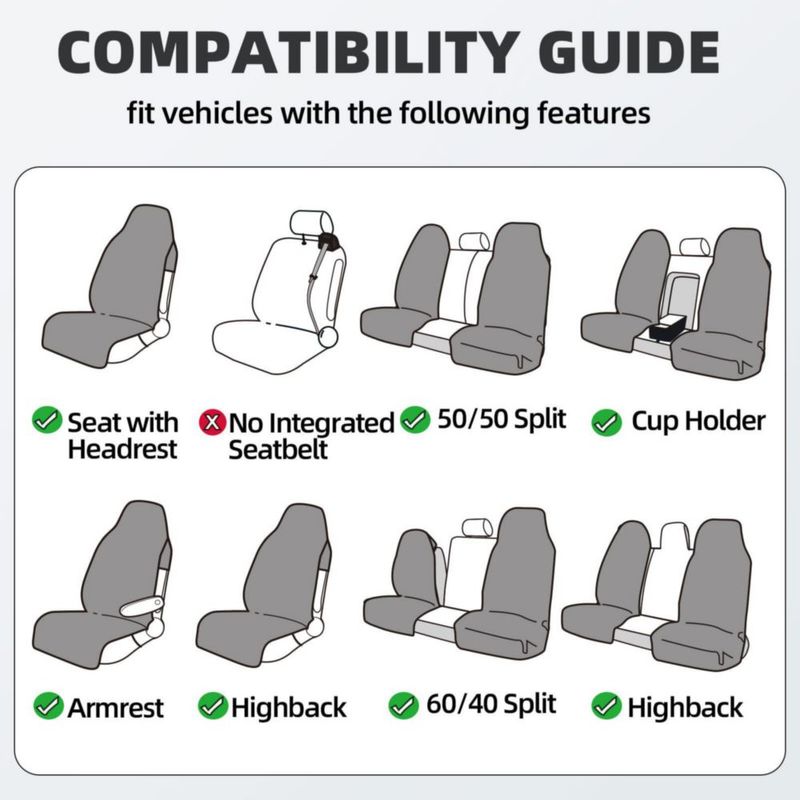 Funda impermeable blanca para asiento – Leader Accessories