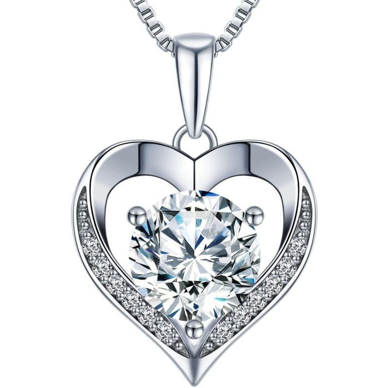 Collar ONLYLIKE 2 quilates de moissanita I LOVE YOU