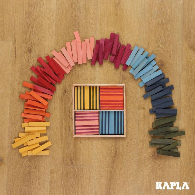 Juego de Construcción KAPLA 100 Octocolor con Tablas de Madera