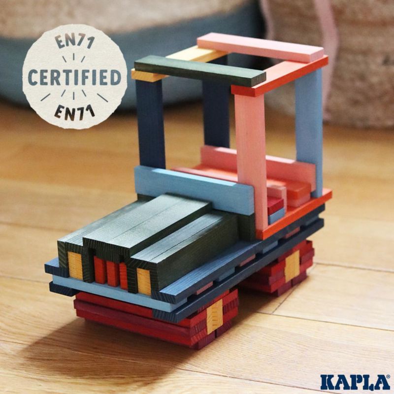 Juego de Construcción KAPLA 100 Octocolor con Tablas de Madera