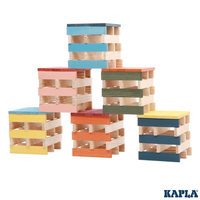 Juego de Construcción KAPLA 100 Octocolor con Tablas de Madera