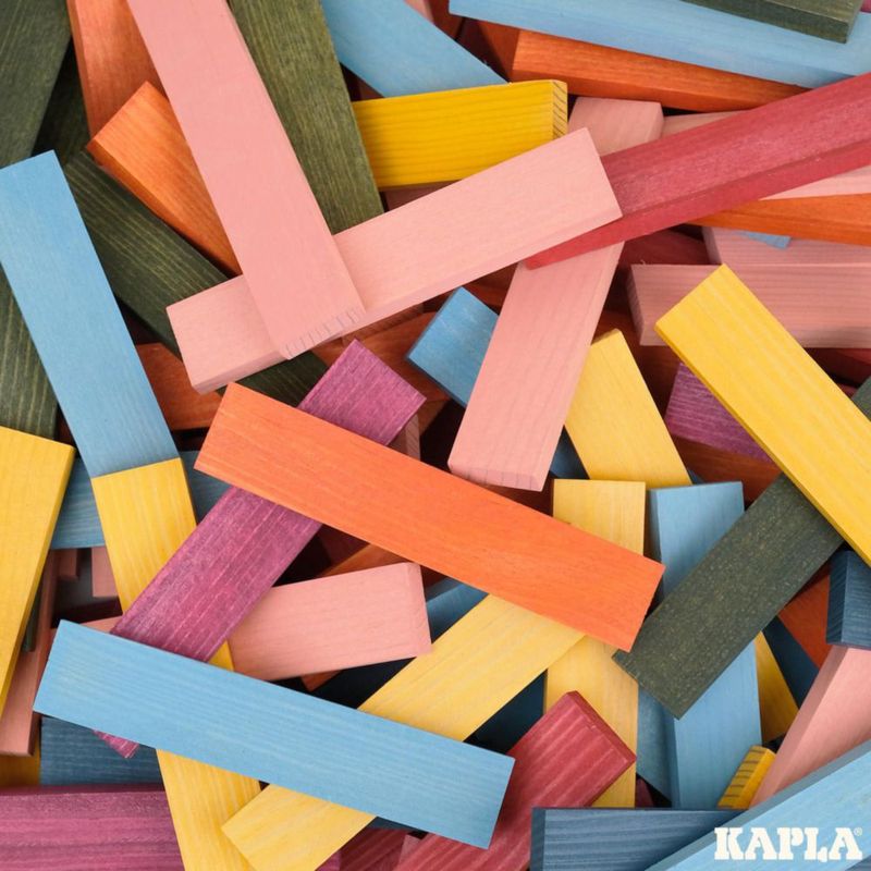 Juego de Construcción KAPLA 100 Octocolor con Tablas de Madera