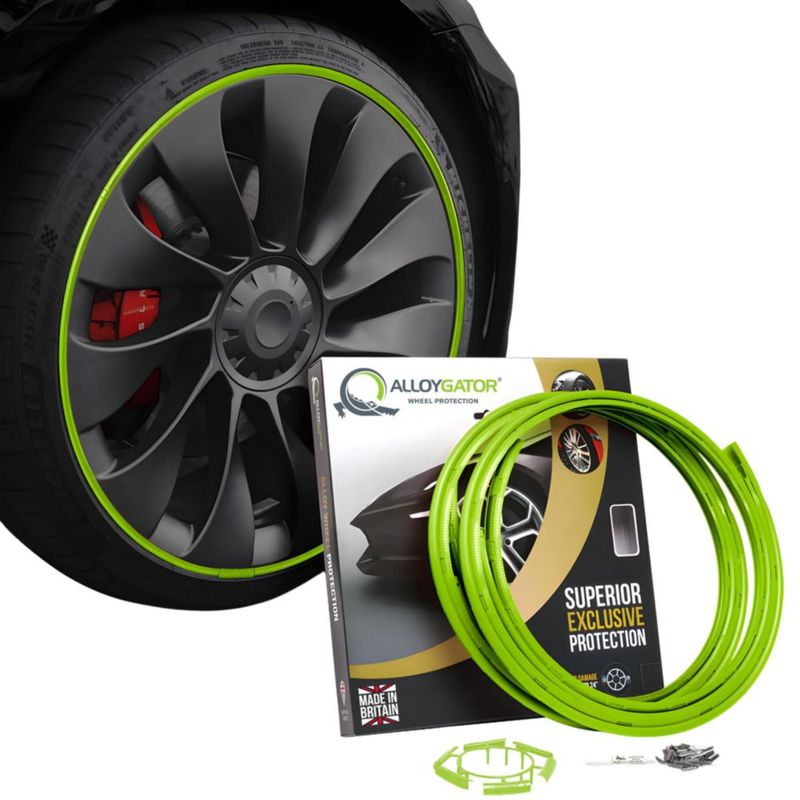 Protectores de llanta AlloyGator 61 cm pack de 4 color verde