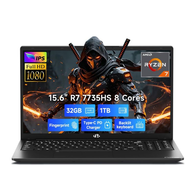 Portátil NIMO 156" Ryzen 7 32 GB DDR5 1 TB SSD