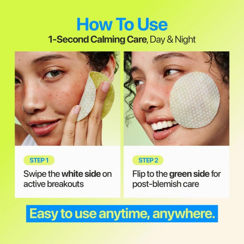 Almohadillas tonificantes numbuzin Zero Blemish con Ácido Azelaico y Centella