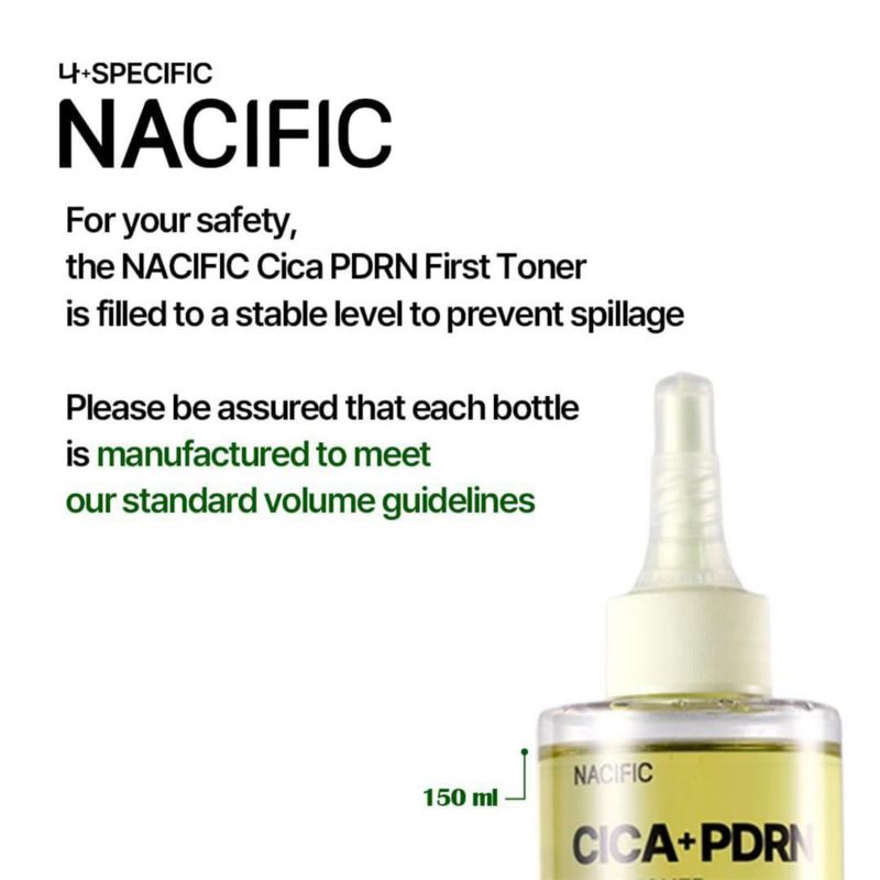 Tónico NACIFIC CICA PDRN 150 ml para piel sensible