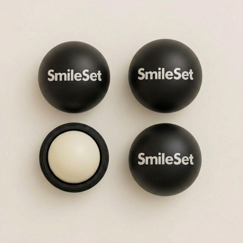Bálsamo Labial Hidratante SmileSet Sphere 4 Unidades - Aroma Vainilla