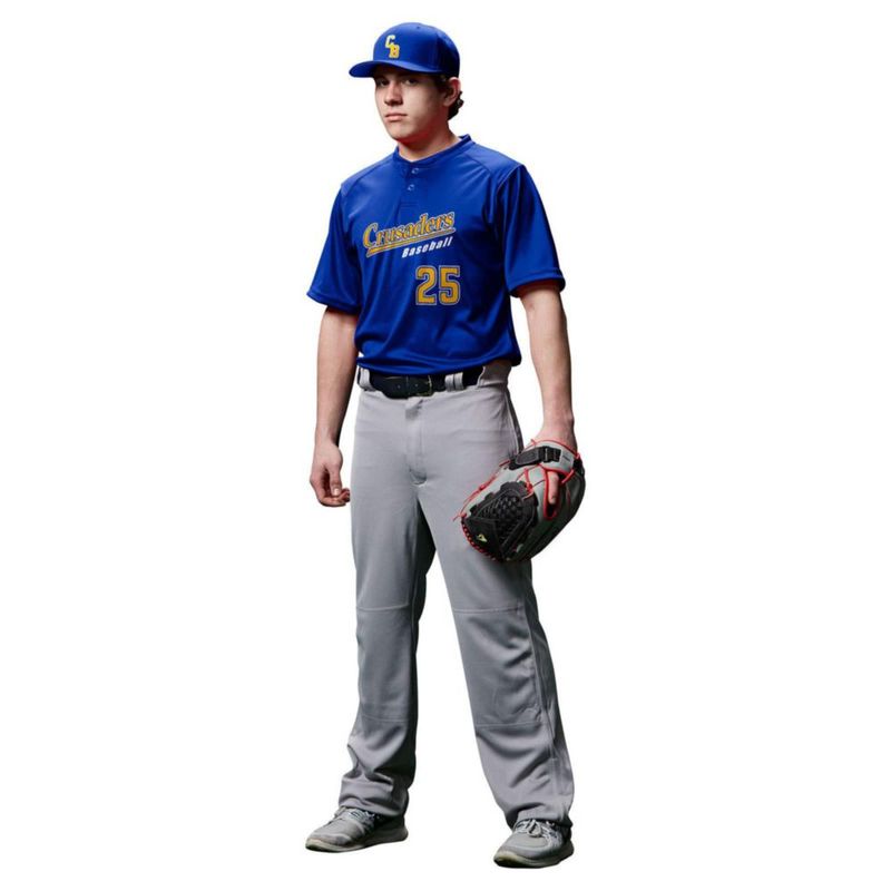 Pantalones de béisbol CHAMPRO X-Large negro con abertura inferior