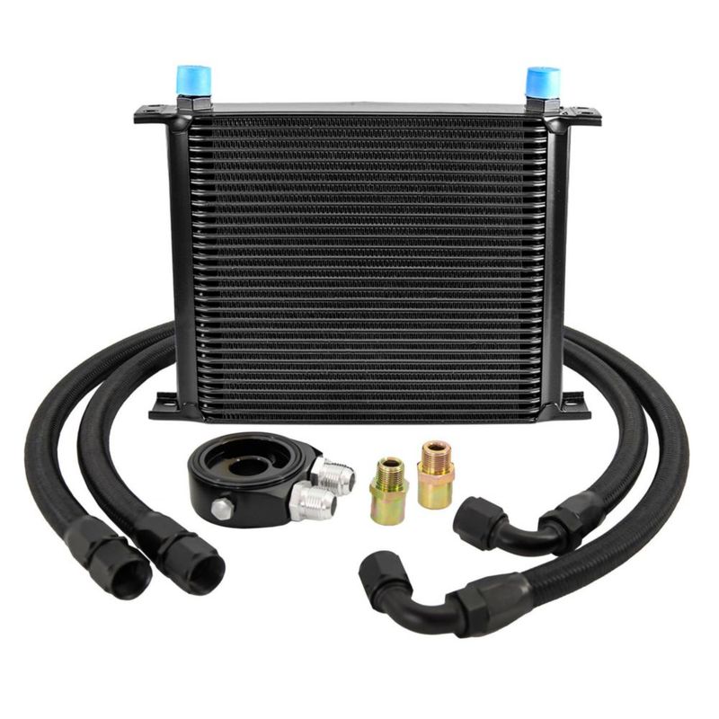 Enfriador de Aceite ZHSYMX 30 filas 035 L Kit de Línea de Combustible 10 AN