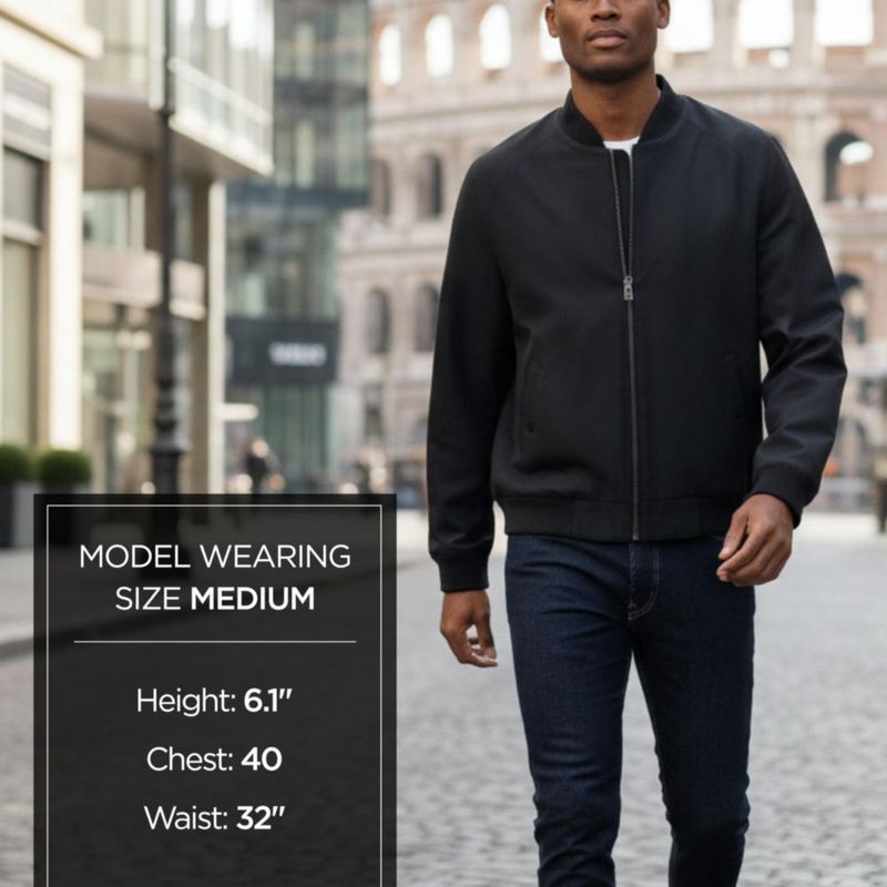 Chaqueta bomber Michael Kors negra talla mediana