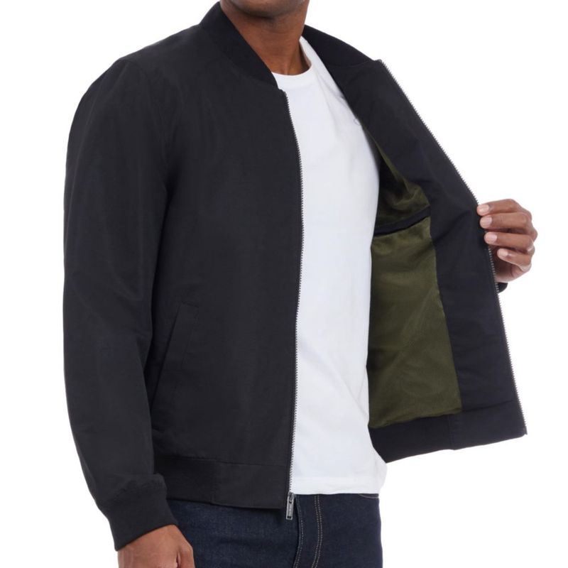 Chaqueta bomber Michael Kors negra talla mediana