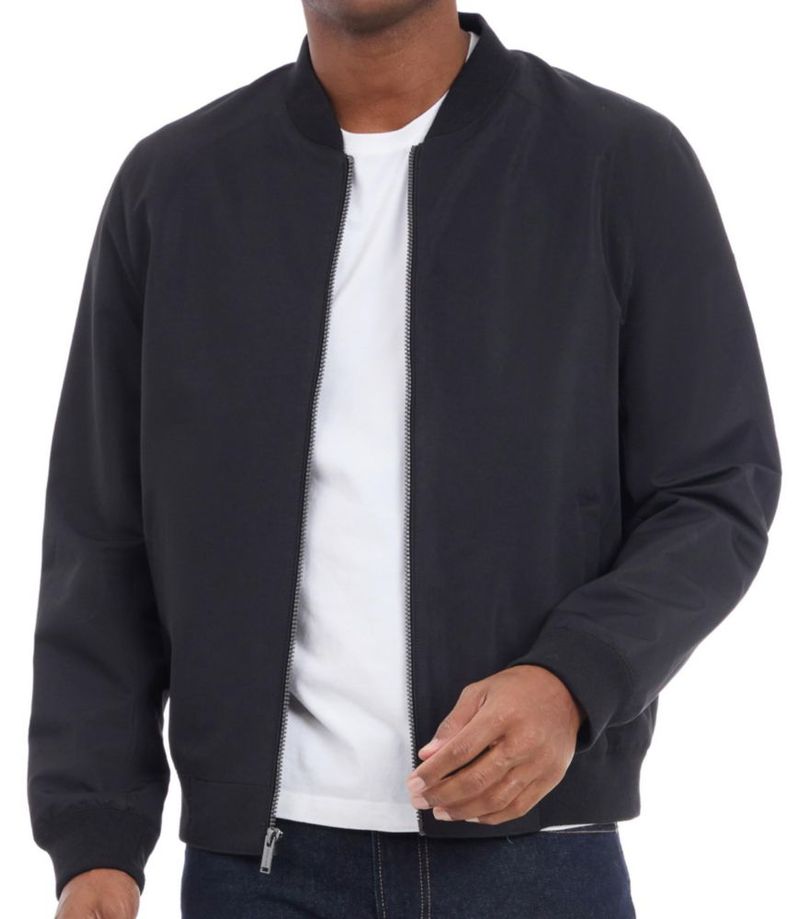 Chaqueta bomber Michael Kors negra talla mediana