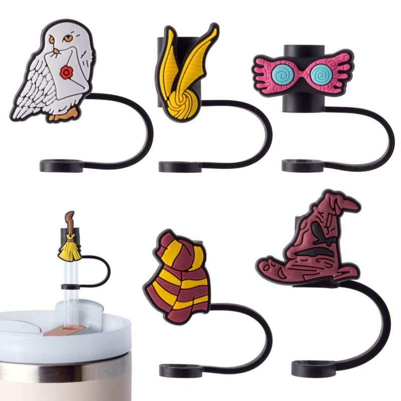 Tapas de silicona reutilizables para pajillas YuJoyC – Pack de 6