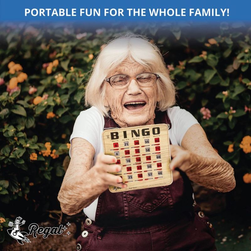Cartas de Bingo Regal Games Pack de 200 con Ventana Deslizante