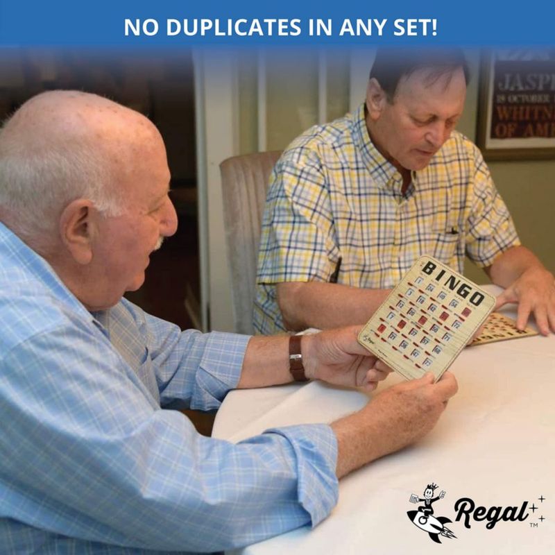 Cartas de Bingo Regal Games Pack de 200 con Ventana Deslizante
